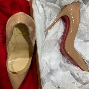 Christian Louboutin So Kate 120 Patent NUDE s:40